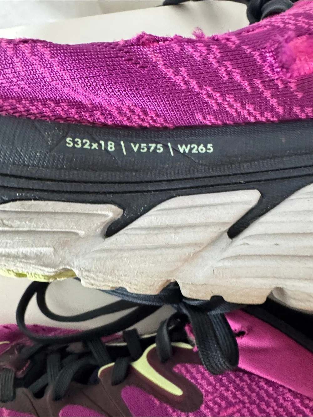 Hoka Gaviota 4 Athletic Shoes in Fuchsia and Black